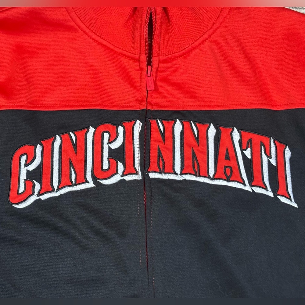 Cincinnati Reds Baseball Full Zip Jacket‎ by Stitches Men’s Size Medium - Picture 2 of 6
